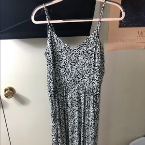 Black and white maxi dress